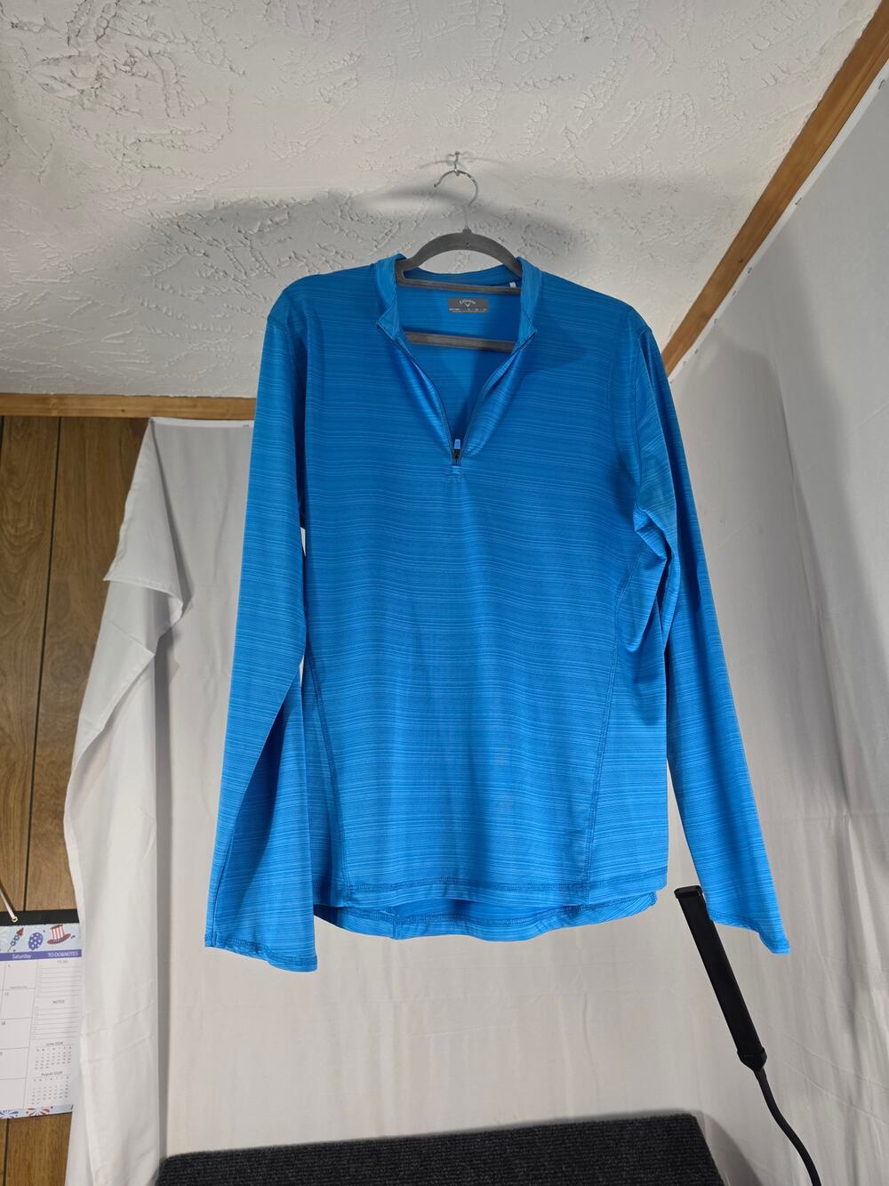 Callaway Golf Blue Long Sleeve Quarter Zip Mens XL